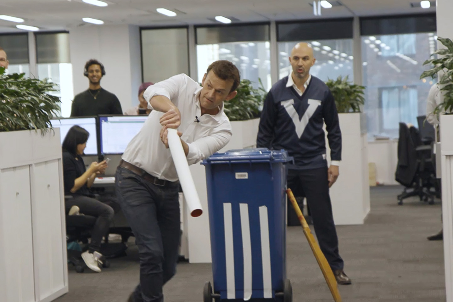 Office cricket with Gilly Resimac News